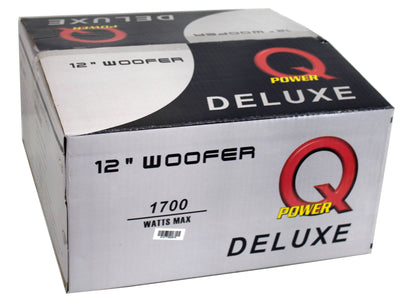 Q-Power 12" 1700W Series Dual Voice Coil Car Audio Power Subwoofer (For Parts)