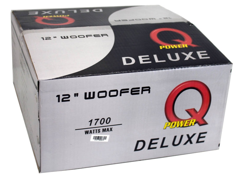 Q-Power 12" 1700W Series Dual Voice Coil Car Audio Power Subwoofer (For Parts)