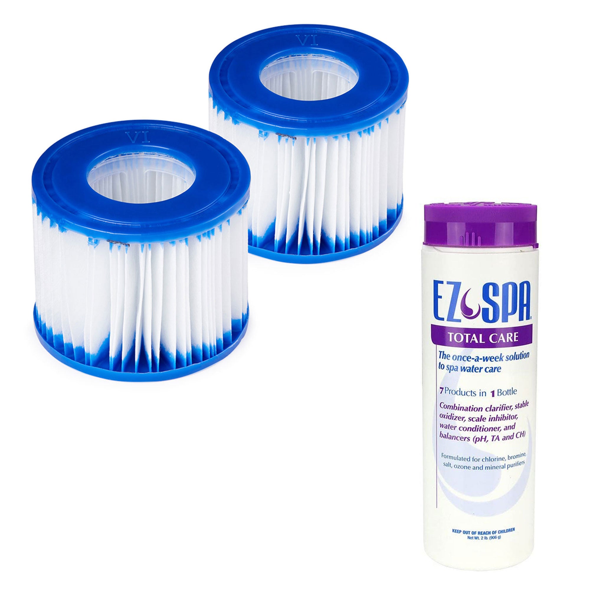 Coleman SaluSpa Pool Filter Type VI Replacement Cartridge w/ Chemical Treatment - VMInnovations