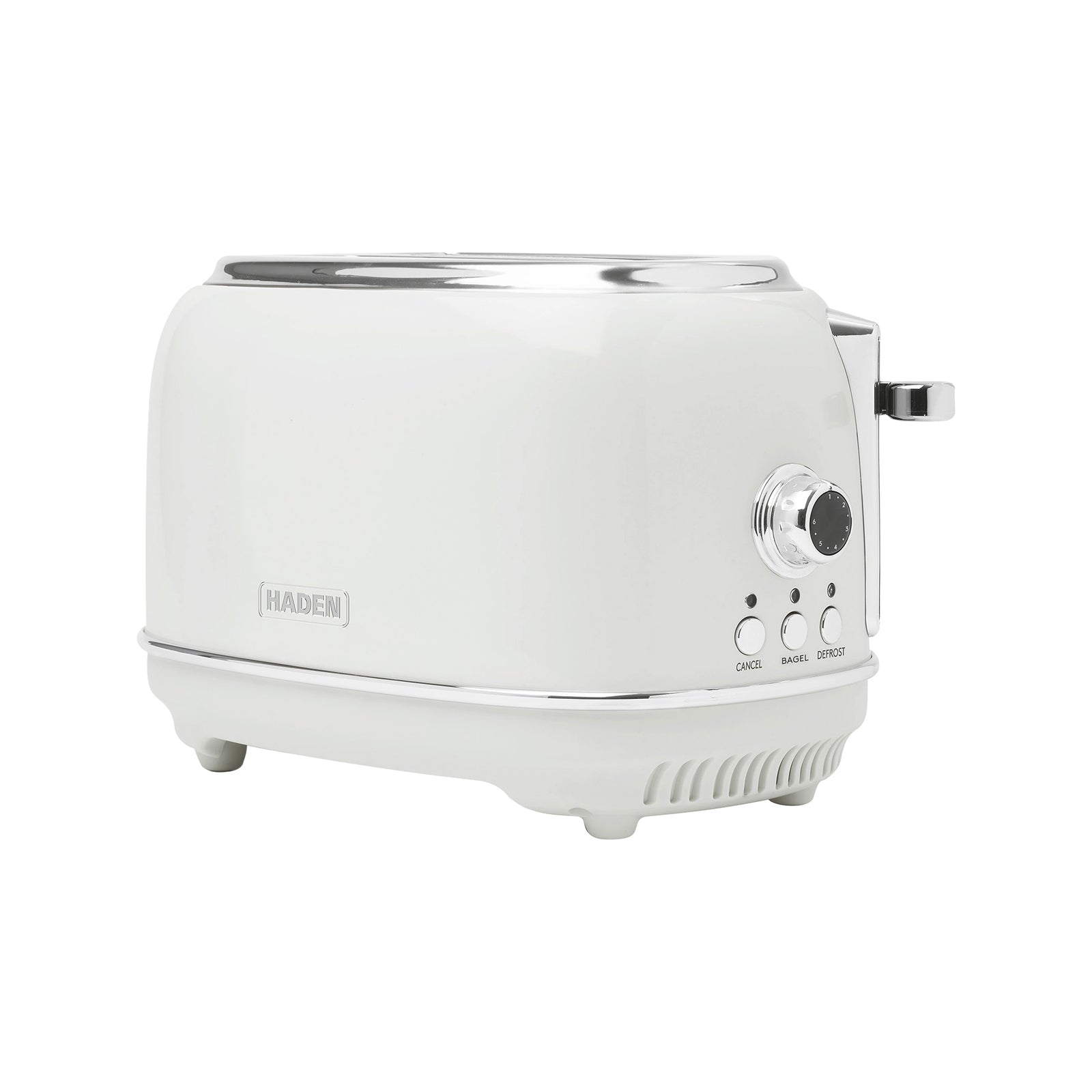 Heritage 2 Slice Wide Slot Stainless Steel Bread Toaster, White (Open Box) - VMInnovations