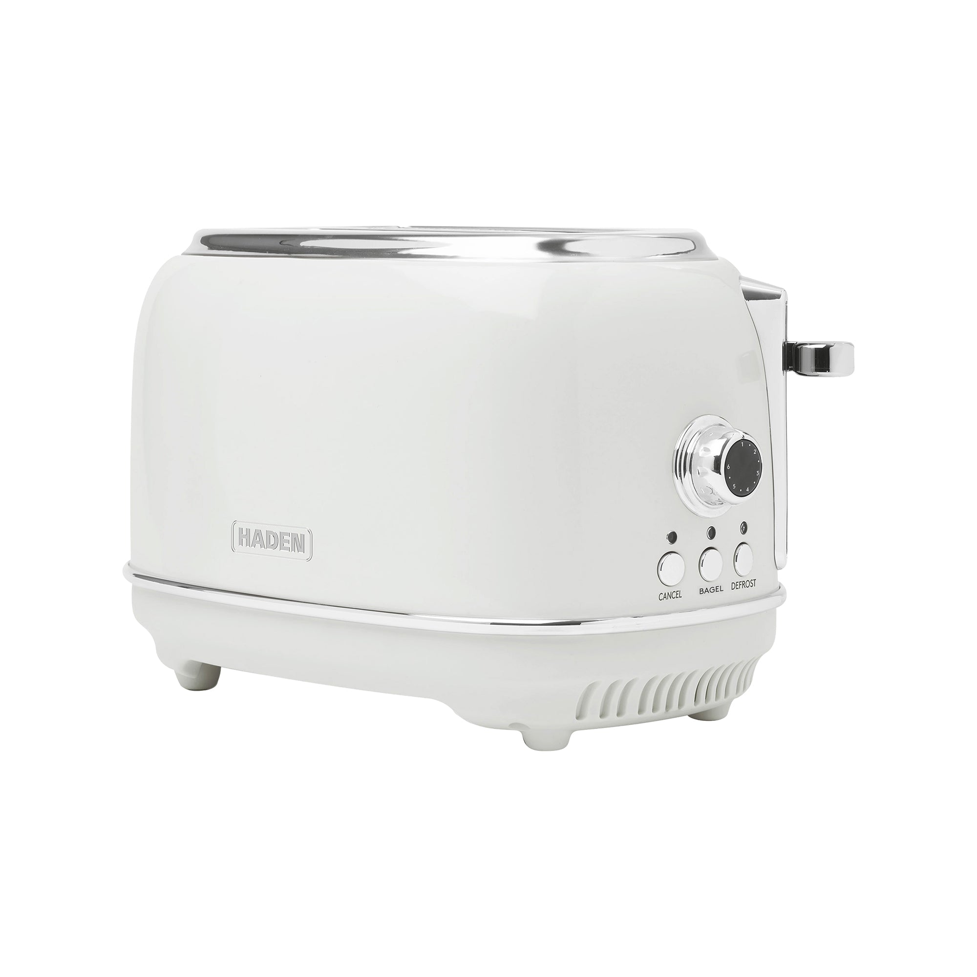 Haden Heritage 2 Slice Wide Slot Stainless Steel Bread Toaster, White (Used)