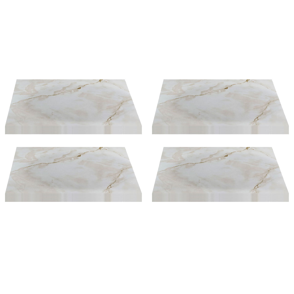 Achim Home Furnishings Nexus Peel & Stick Vinyl Floor Tile, White Marble, 80Pk