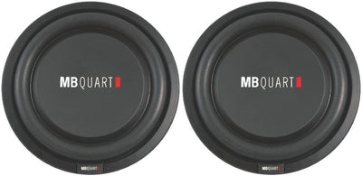 2) NEW MBQUART RLP254 10" 1200 Watt Car Shallow Subwoofers Truck Slim Power Subs