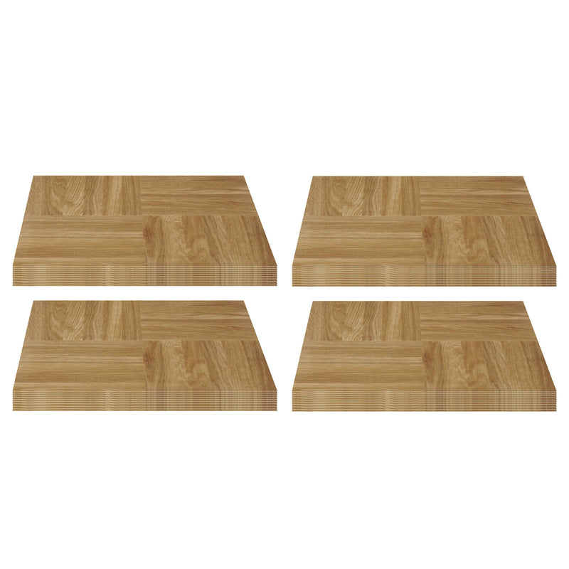 Achim Home Furnishings Nexus Peel & Stick Vinyl Floor Tile, Oak Parquet, 80pk