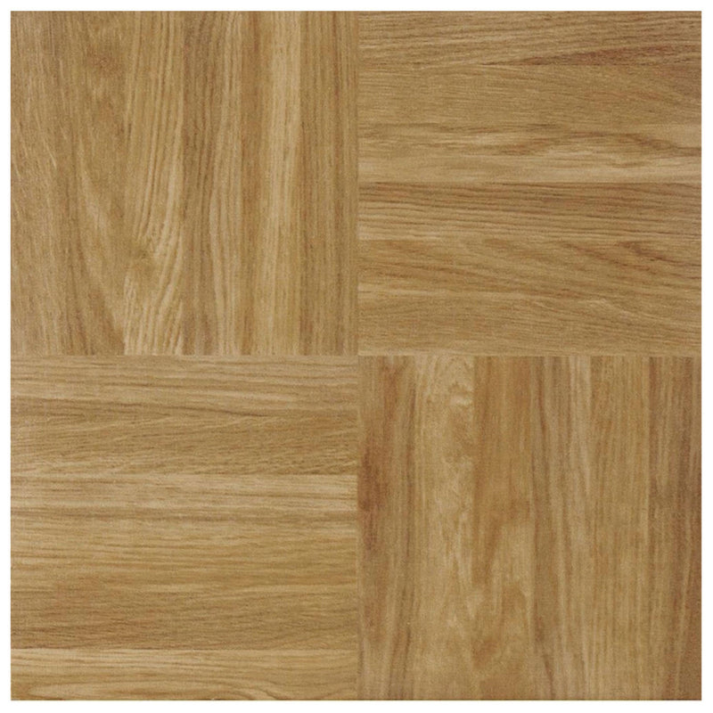 Achim Home Furnishings Nexus Peel & Stick Vinyl Floor Tile, Oak Parquet, 100pk
