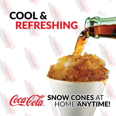 Nostalgia Coca-Cola 20oz Countertop Snow Cone Maker Machine (Open Box) - VMInnovations