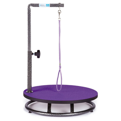 Master Equipment Rotating Small Pet Grooming Platform w/ Adjustable Arm, Purple