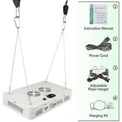 Carambola FS011 3500K LED Hydroponics Full Dual Spectrum Grow Light Sun Lamp
