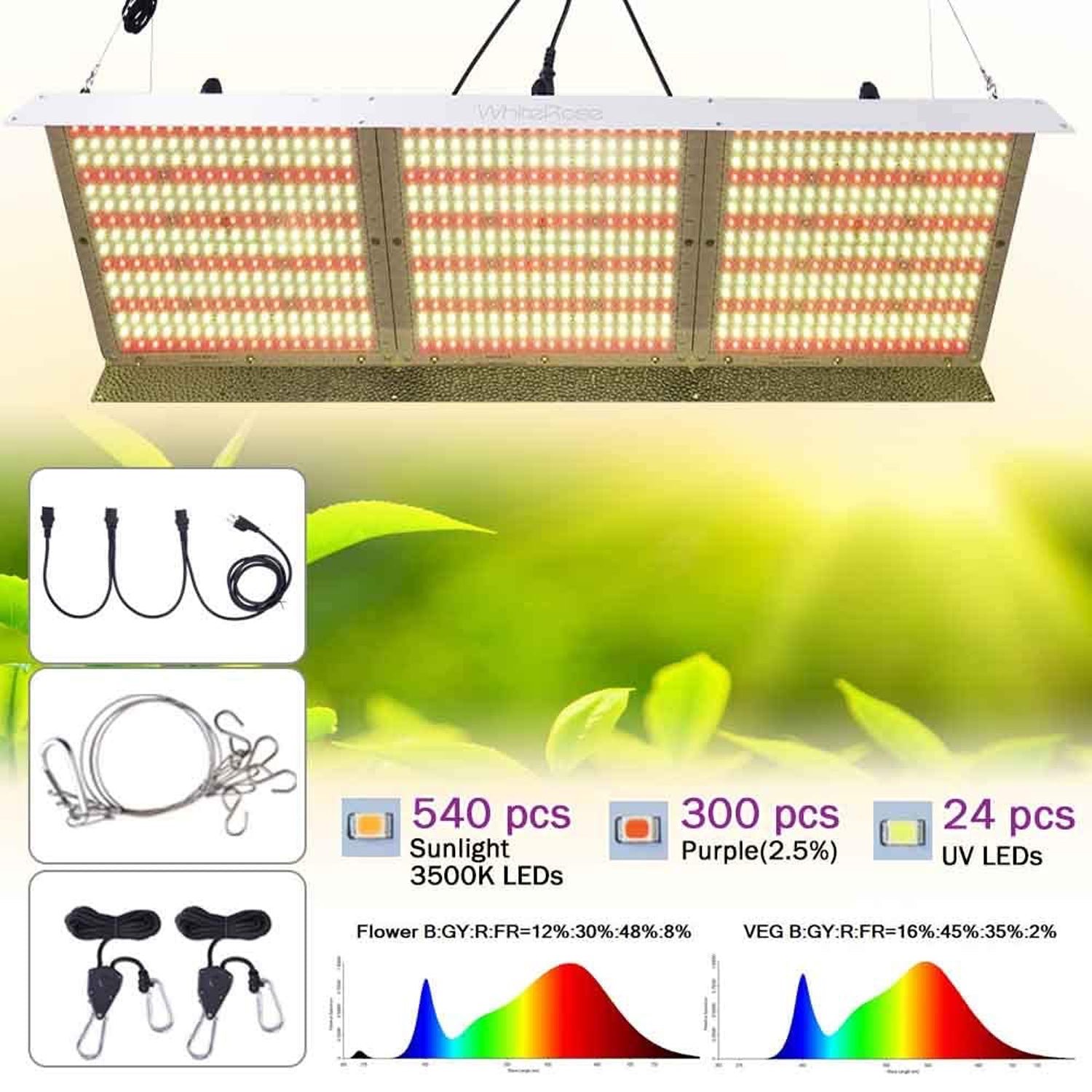 Carambola FS023DMC 4 x 4 Foot LED Commercial Hydroponics Grow Light Sun Lamp