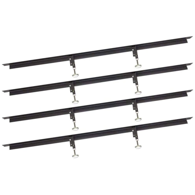 Glideaway 4 Piece Adjustable Metal Bed Frame Support Bars, King (4 Piece)