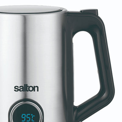 Salton 1.7 Liter Digital Stainless Steel Kitchen Hot Water Tea Kettle (Open Box)