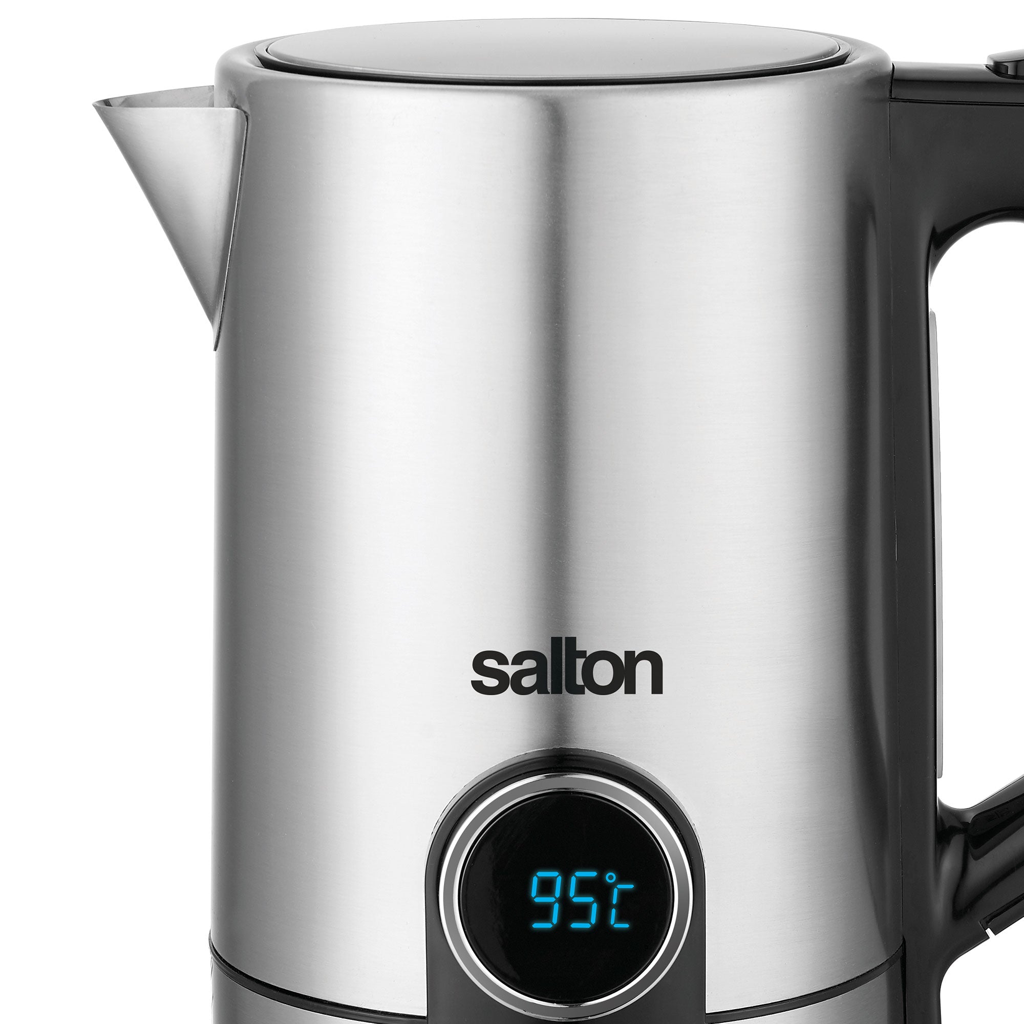 Salton 1.7 Liter Digital Stainless Steel Electric Kitchen Hot Water Tea Kettle