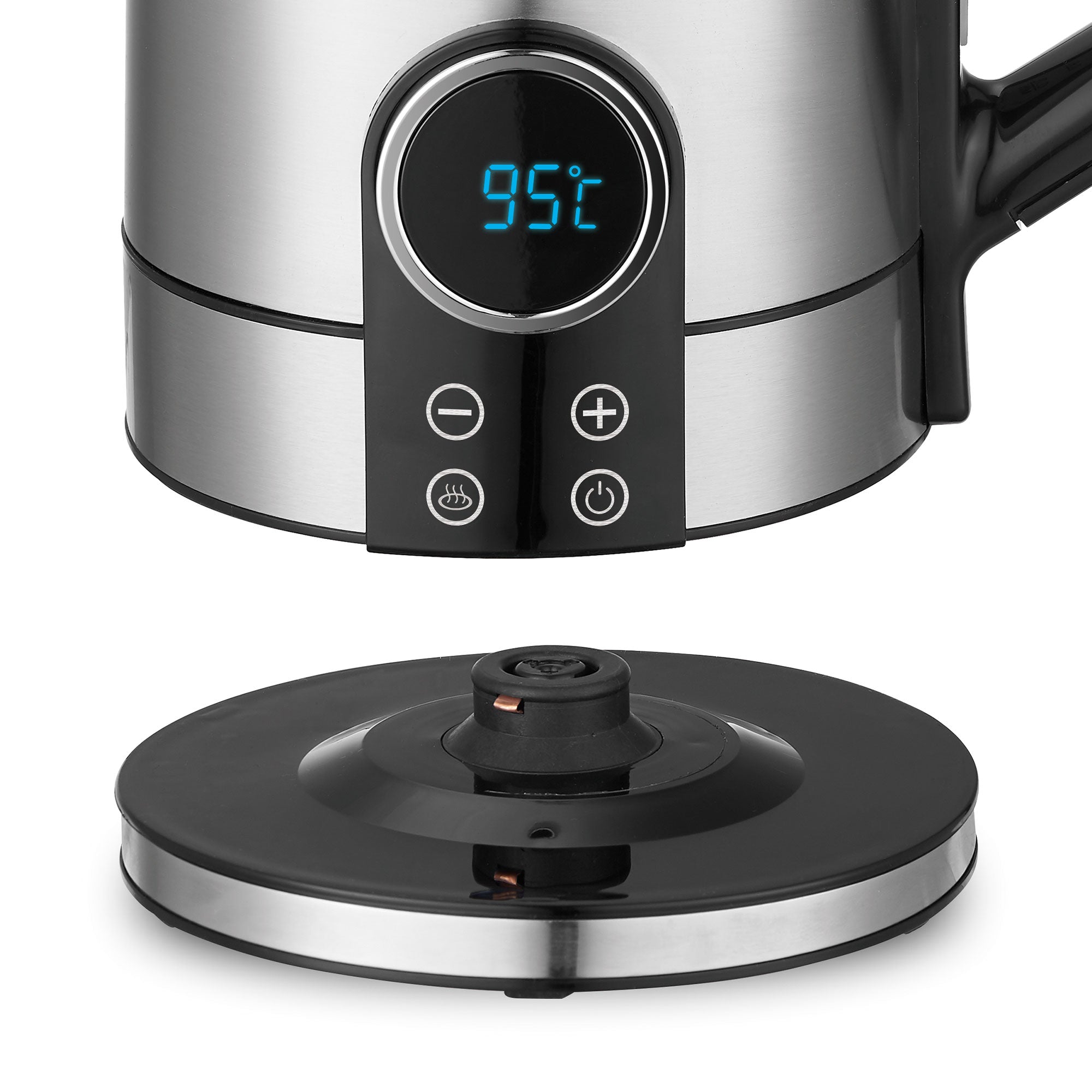 Salton 1.7 Liter Digital Stainless Steel Electric Kitchen Hot Water Tea Kettle