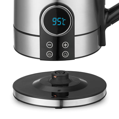 Salton 1.7 Liter Digital Stainless Steel Electric Kitchen Hot Water Tea Kettle