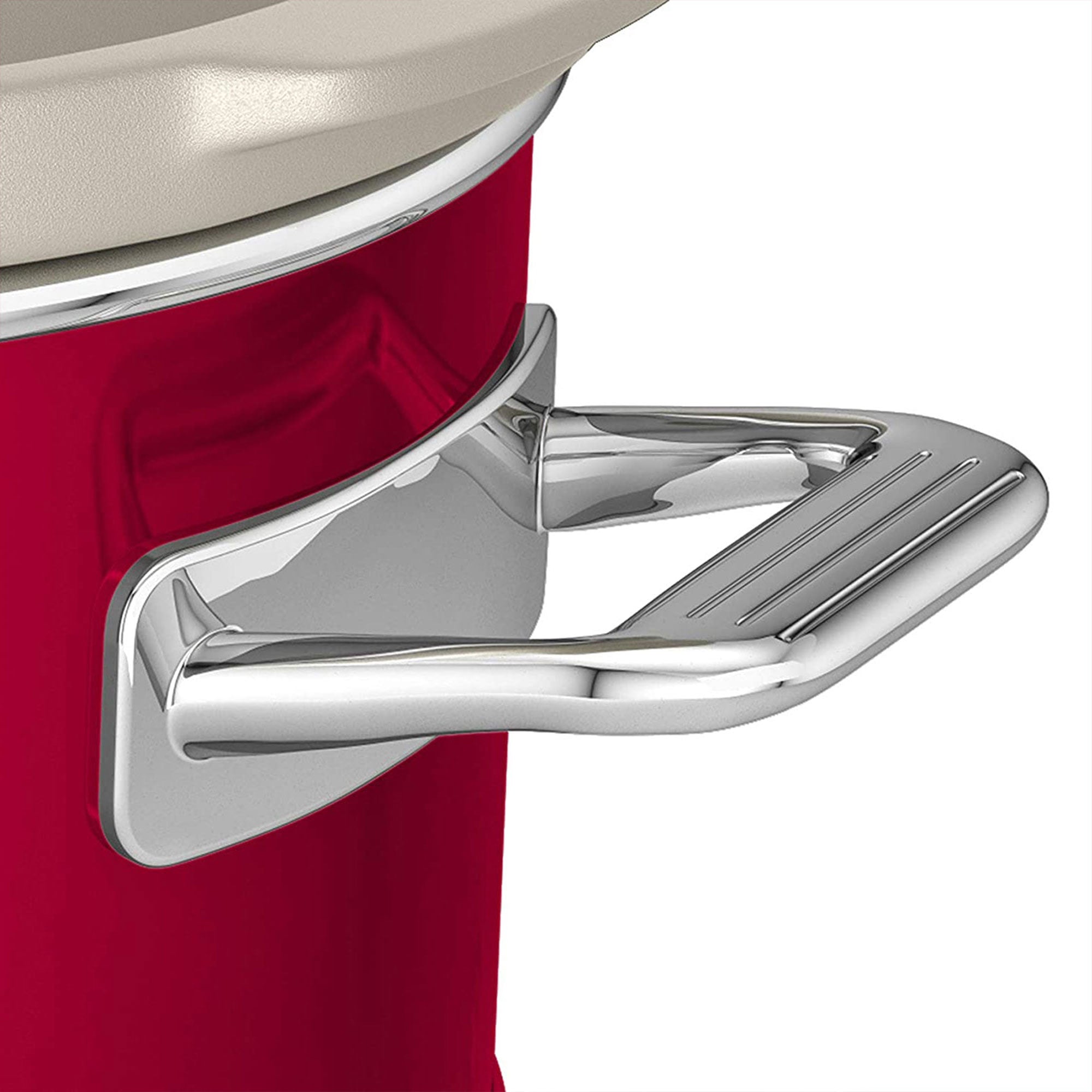 Swan 3.5 Liter 200 Watt Vintage Retro Automatic Kitchen Slow Cooker Pot, Red