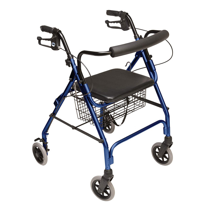 Graham-Field Lumex Rollator with Seat & 6" Wheels, Royal Blue (Open Box)