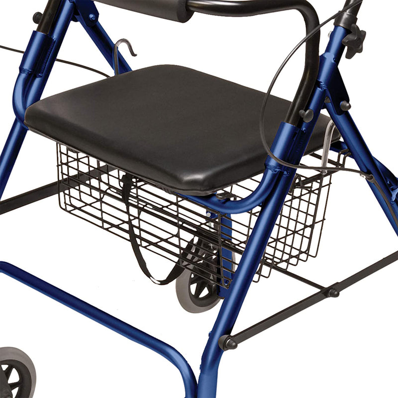 Graham-Field Lumex Rollator with Seat & 6" Wheels, Royal Blue (Open Box)