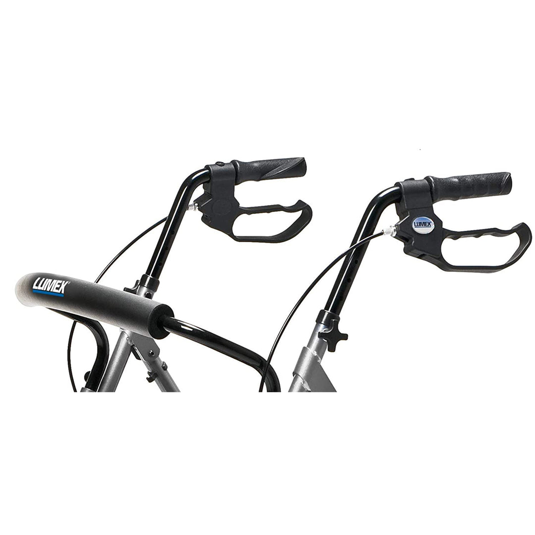 Lumex Set N' Go Wide 2-In-1 Height Adjustable Rollator Walker w/ Pouch(Open Box)