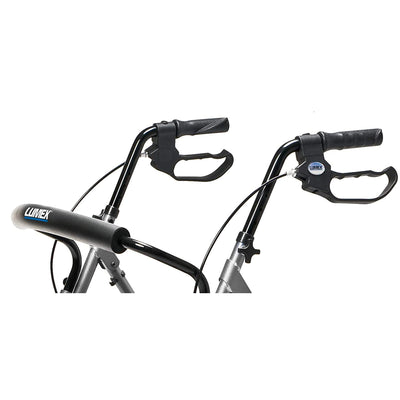 Lumex Set N' Go Wide 2-In-1 Height Adjustable Rollator Walker w/ Pouch(Open Box) - VMInnovations