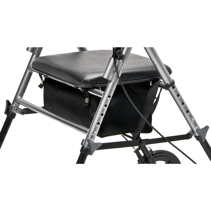 Lumex Set N' Go Wide 2-In-1 Height Adjustable Rollator Walker w/ Pouch(Open Box)