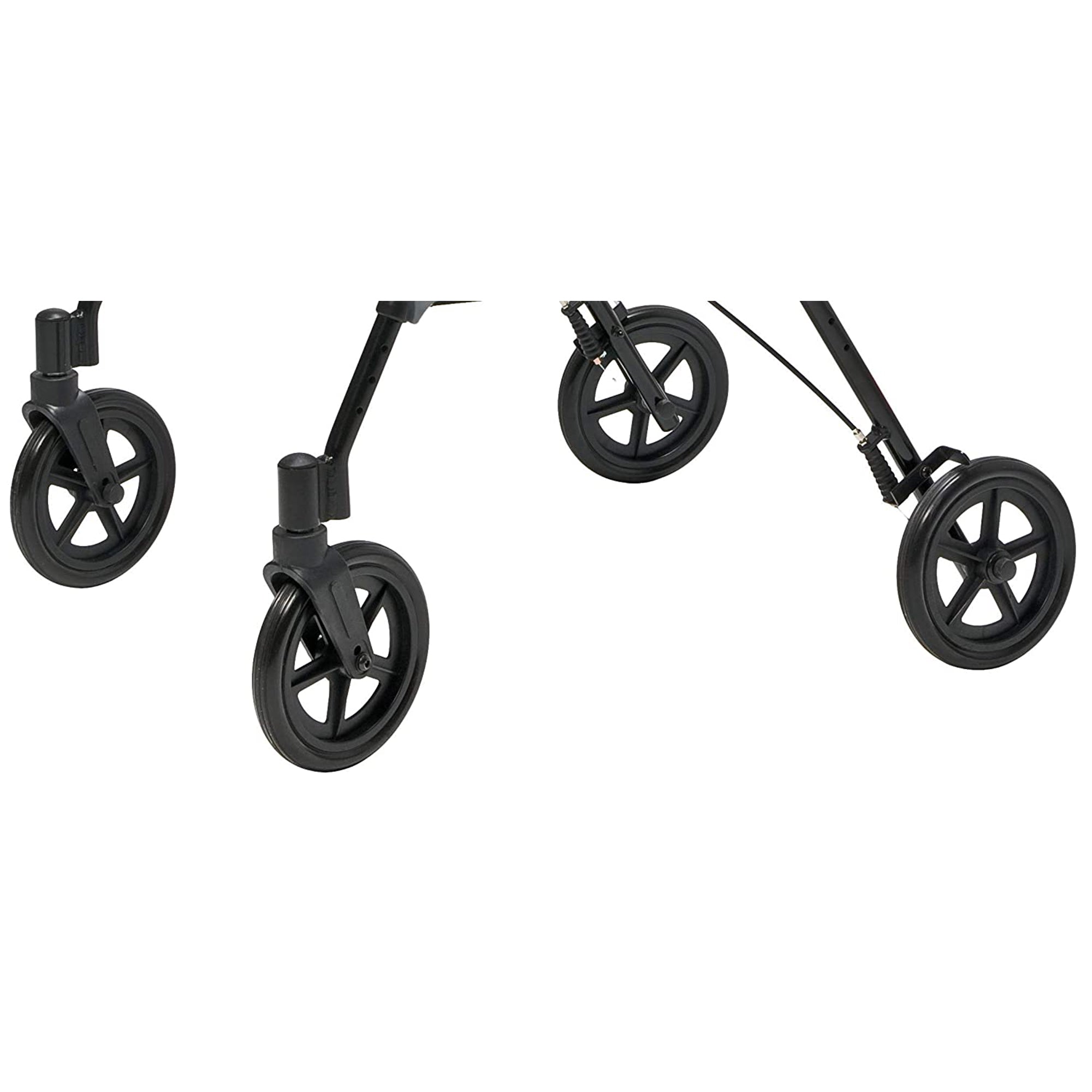 Lumex Set N' Go Wide 2-In-1 Height Adjustable Rollator Walker w/ Pouch(Open Box) - VMInnovations