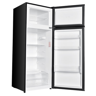 4 Cubic Feet Mid Size Integrated Organizer Top Mount Refrigerator, Gray (Used)