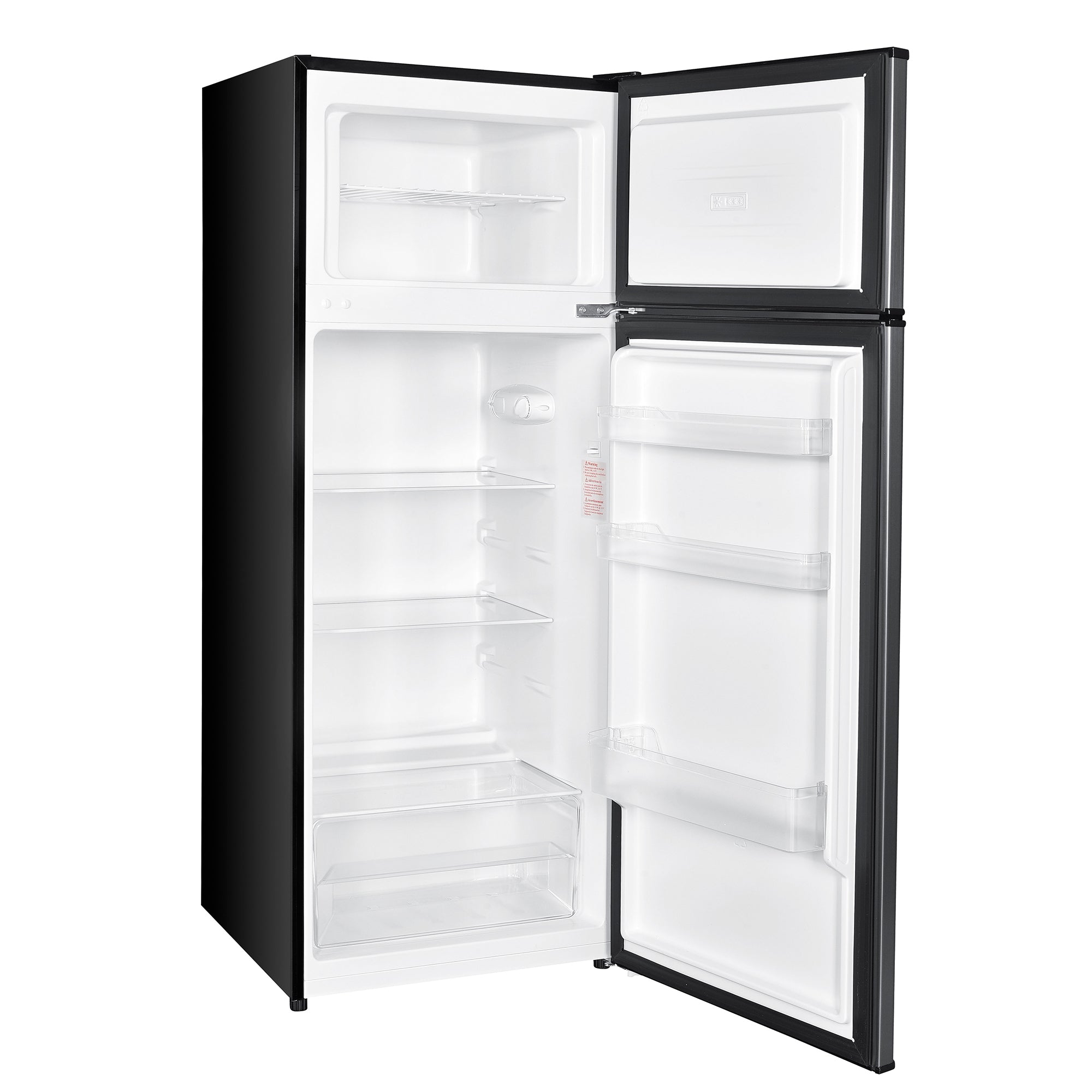4 Cubic Feet Mid Size Integrated Organizer Top Mount Refrigerator, Gray (Used)