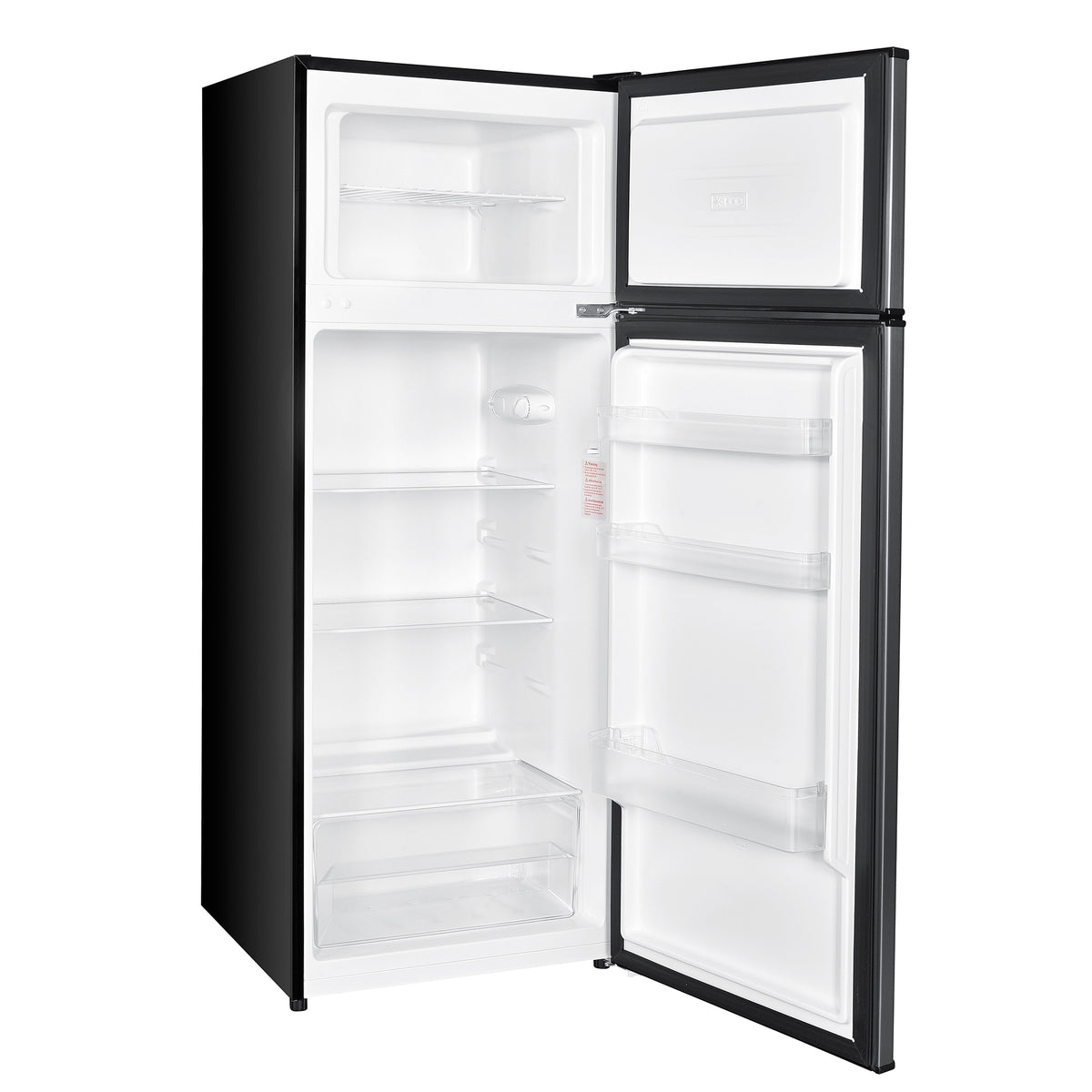 4 Cubic Feet Mid Size Integrated Organizer Top Mount Refrigerator, Gray (Used)