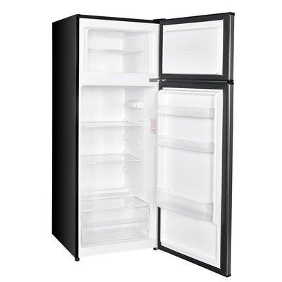 Danby 7.4 Cubic Feet Mid Size Organizer Top Mount Refrigerator, Gray (Open Box)