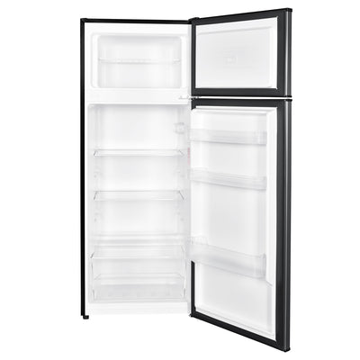 4 Cubic Feet Mid Size Integrated Organizer Top Mount Refrigerator, Gray (Used)