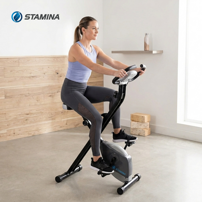 Stamina Products 15-0812 Folding LCD Exercise Bike With Guided Online Workouts - VMInnovations