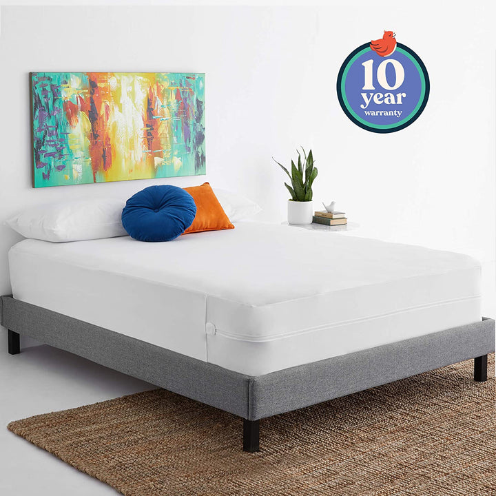 Early Bird Waterproof Zipper Mattress Encasement, California King (Open Box)