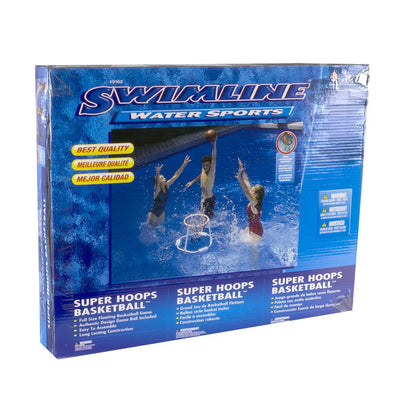 Swimline Floating Swimming Pool Basketball Game & Giant Swan Ride-On Pool Raft - VMInnovations