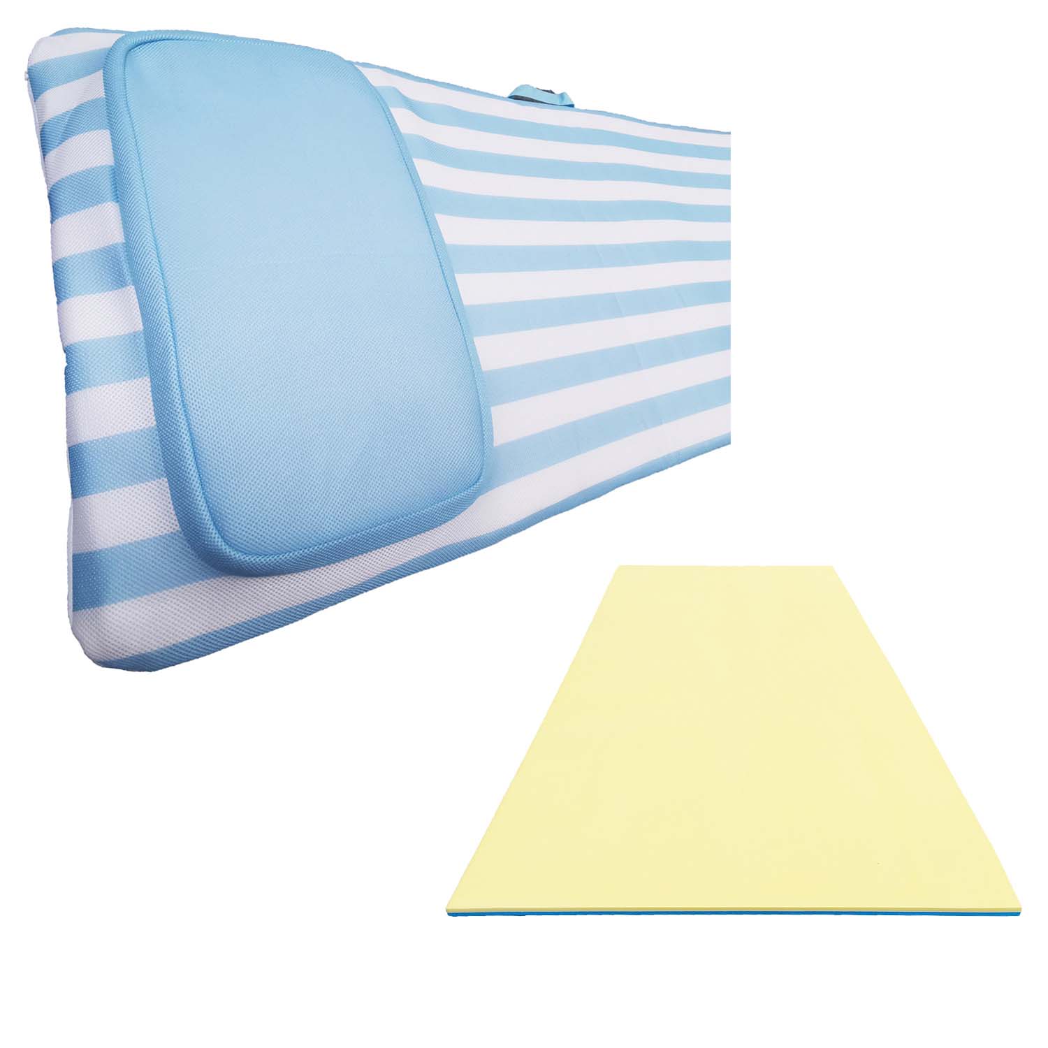 Comfy Floats No Inflate Water Lounger Pool Float And 12' No Inflate Water Pad - VMInnovations