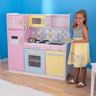 KidKraft Large Pastel Pink Wooden Kitchen Play Set