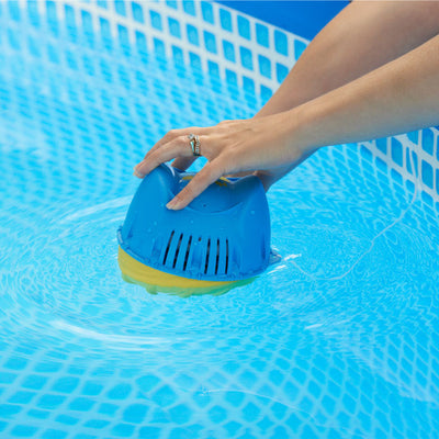 Hey! Cool Pool Flip Plop Float Mineral Cleaning Care with Bestway Pool Cover