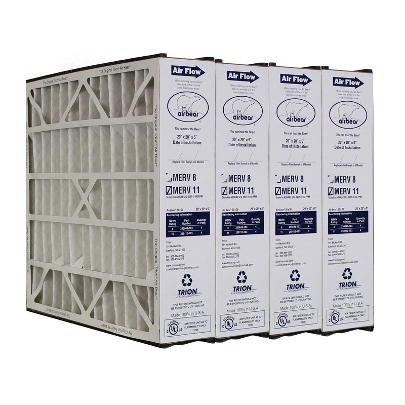 Trion Air Bear 20 x 20 x 4.78 In MERV 11 Air Purifier Filter (4 Pack) (Open Box)