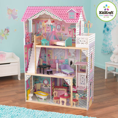 KidKraft Wooden Annabelle Pretend Play Dollhouse - Open Box