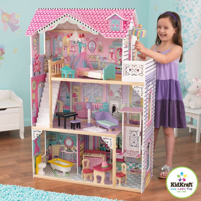 KidKraft Wooden Annabelle Pretend Play Dollhouse - Open Box