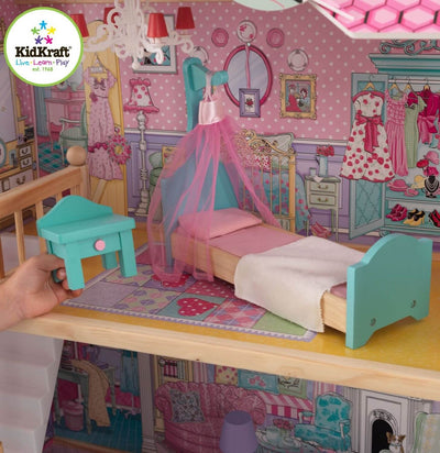 KidKraft Wooden Annabelle Pretend Play Dollhouse - Open Box