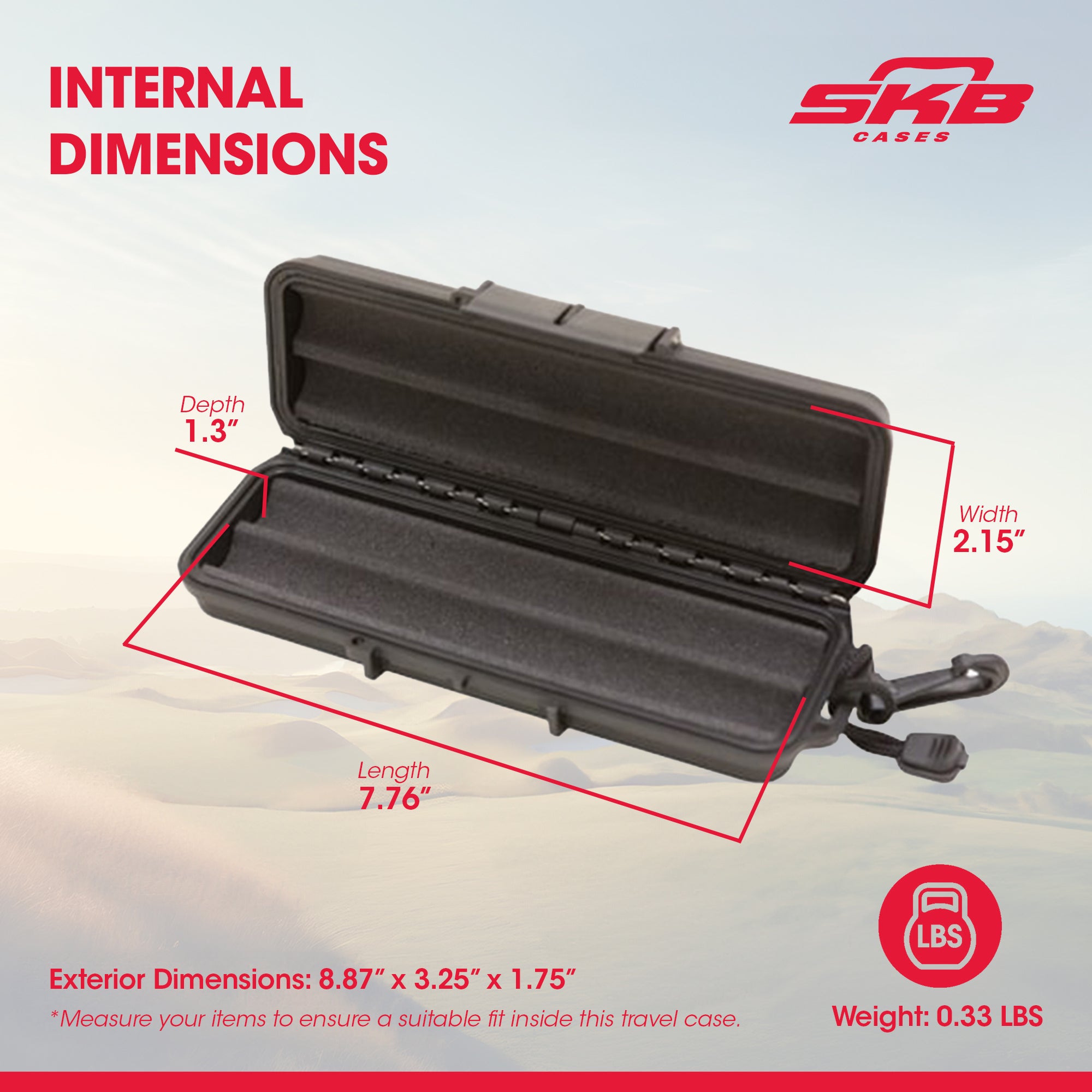 Hard Exterior Watertight Utility Case, Black (Open Box)