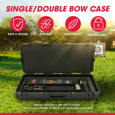 SKB Cases iSeries Small Ultimate Waterproof Double Bow Case, Black (Open Box) - VMInnovations