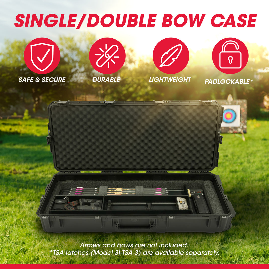 SKB Cases iSeries Small Ultimate Waterproof Double Bow Case, Black (Open Box) - VMInnovations
