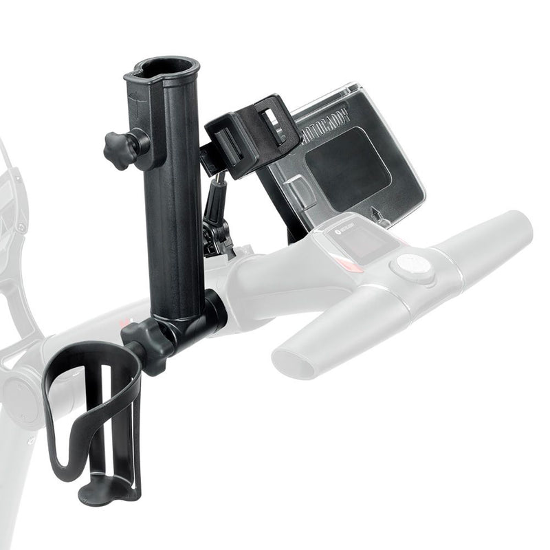 Motocaddy Essential Cart Pack with Device, Drink, Umbrella, & Scorecard Holder