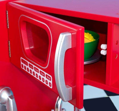 KidKraft Red Retro Vintage Pretend Play Kids Kitchen - Open Box!