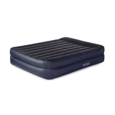 Intex 67701E Pillow Rest Air Bed Mattress w/Built In Air Pump & Pillow, Queen