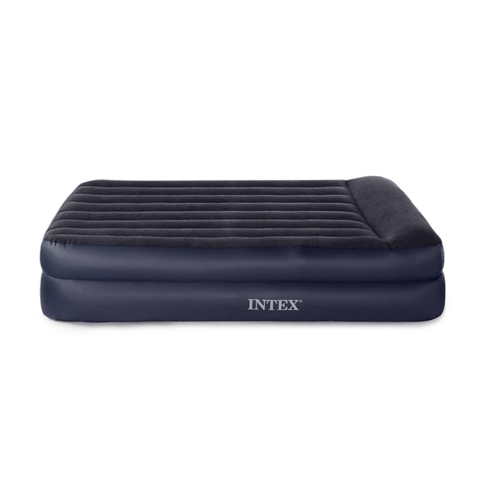 Intex 67701E Pillow Rest Air Bed Mattress w/Built In Air Pump & Pillow, Queen