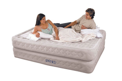 INTEX Supreme Air-Flow Queen Air Bed Mattress & Pump (Open Box)