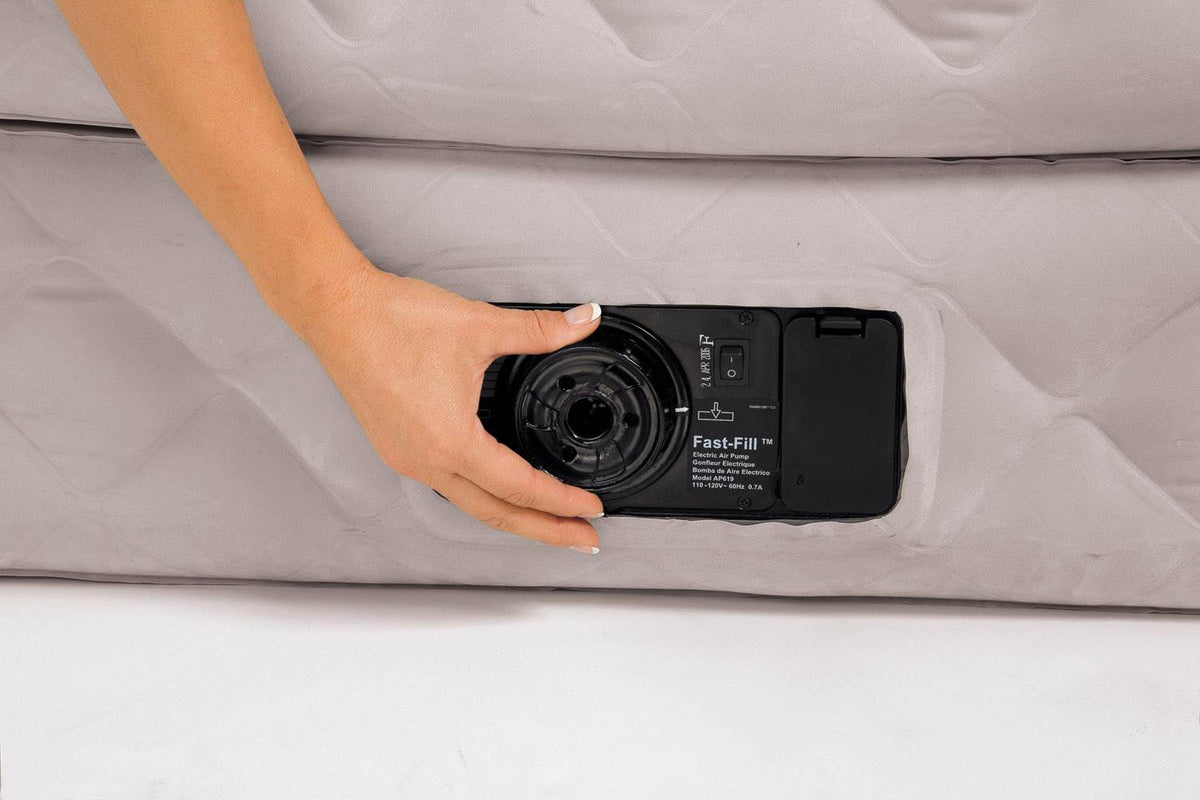 Intex Supreme Air-Flow Queen Air Mattress Bed With Built-In Air Pump | 66961E
