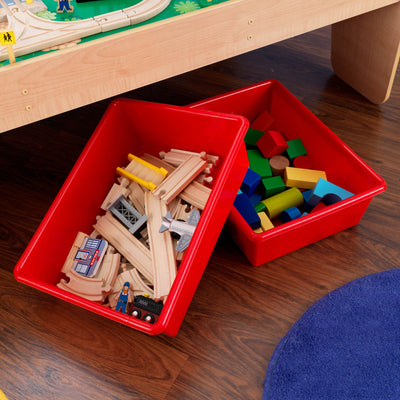 KidKraft Waterfall Mountain 120-Piece Train Table Set - Open Box